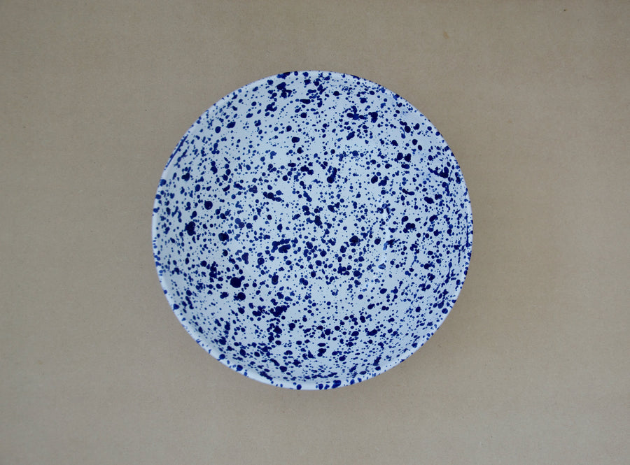 Footed Fruit Bowl, Blue