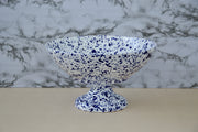 Footed Fruit Bowl, Blue
