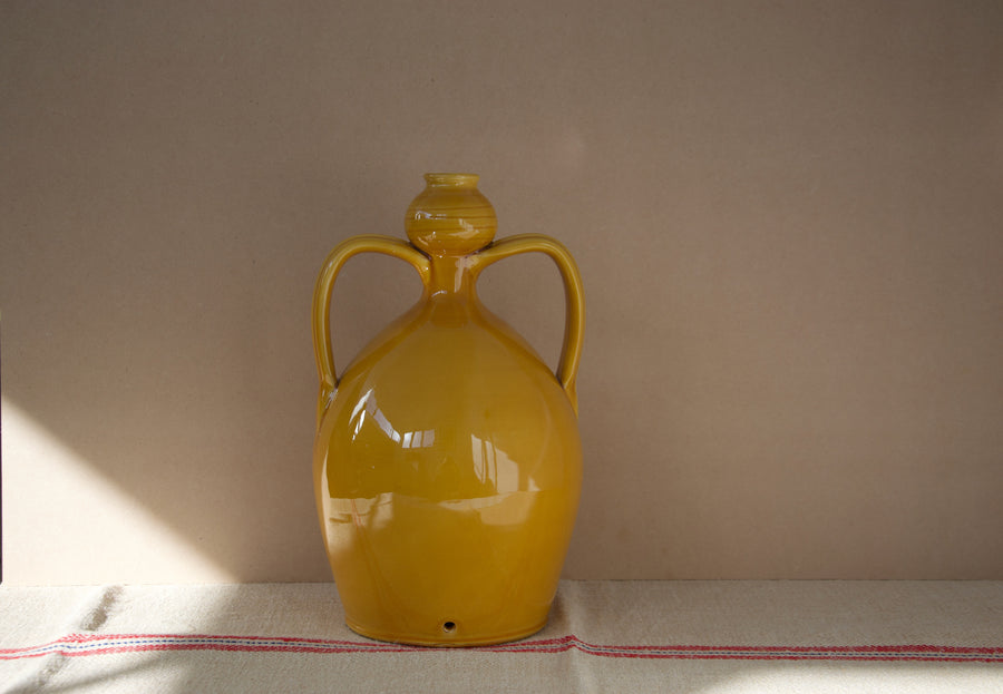 Puglia Amphora Vase, Yellow