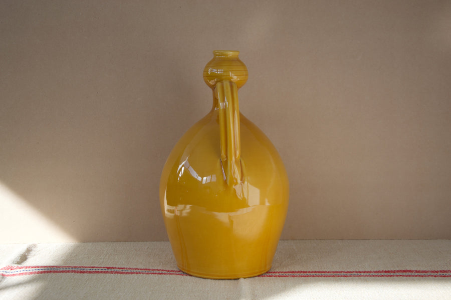 Puglia Amphora Vase, Yellow
