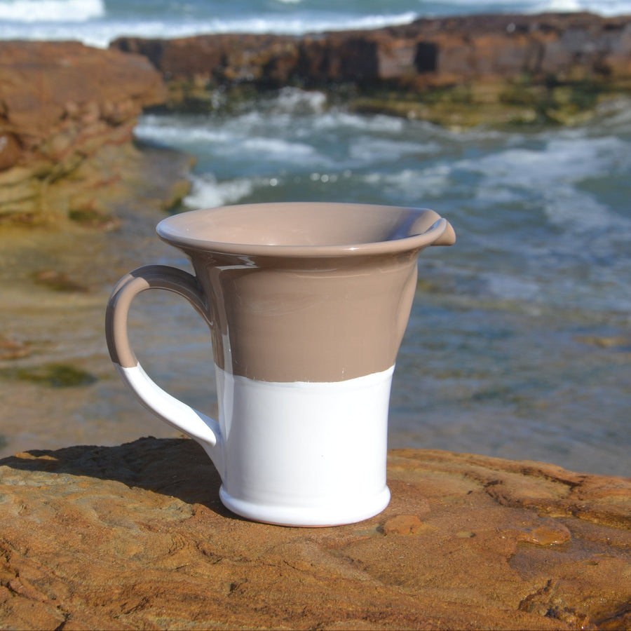 Bicolore Water Jug, Terracotta, Large