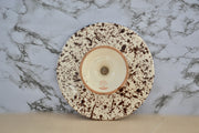 Ceramic Cake Stand, Cream and Brown