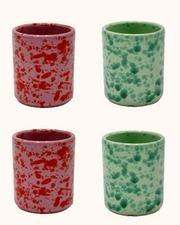 Multi Colour Cups - Set of Four