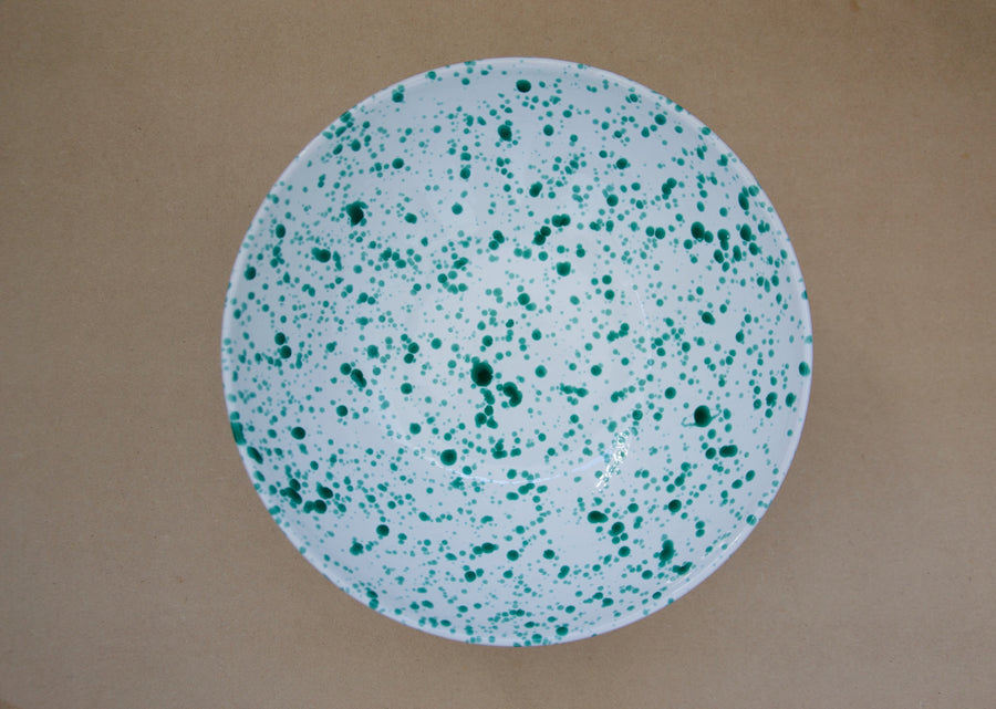 Footed Fruit Bowl, Green