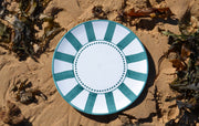 Green Stripes Dinner Plate