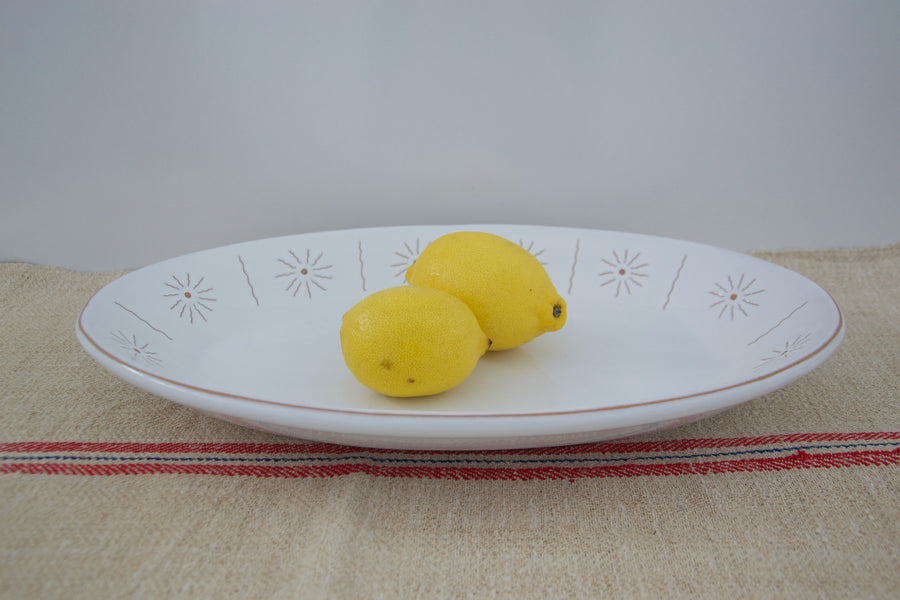 Large Oval Platter - SUN Carved Edge