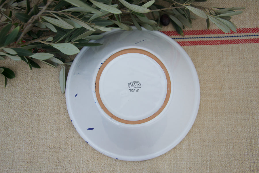 Large Mediterranean Serving Bowl, Blue