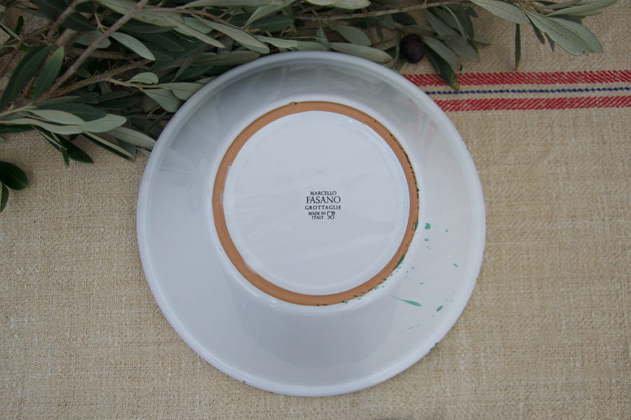 Large Mediterranean Serving Bowl, Green