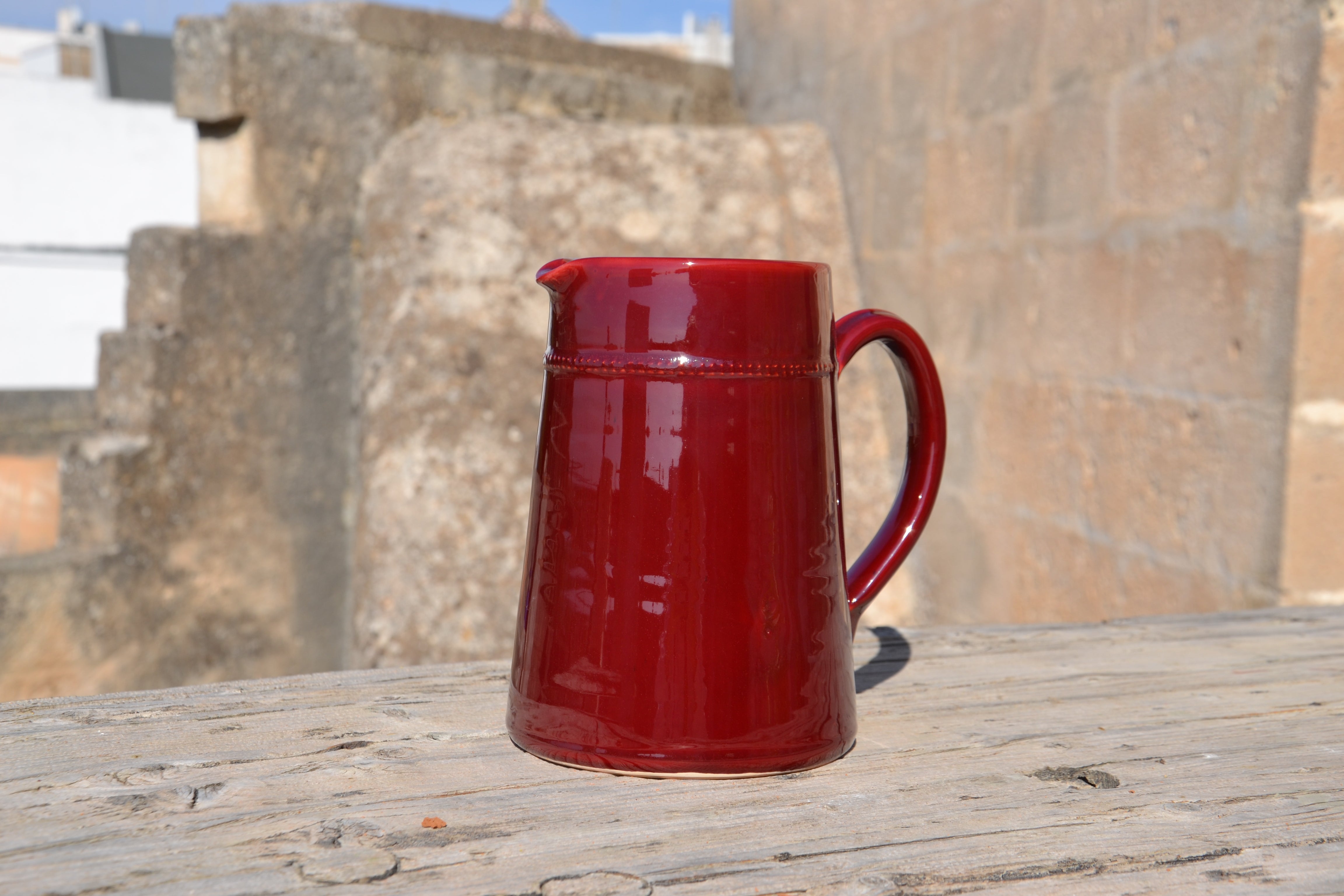 Bottega_Terra_Monocolore_Water_Jug_Red_1