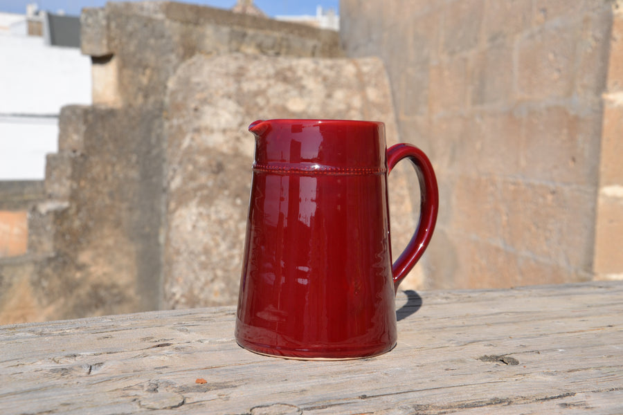 Bottega_Terra_Monocolore_Water_Jug_Red_1