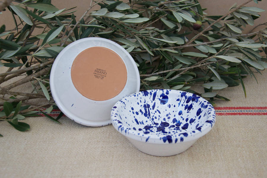 Set of Two Medium Serving Bowls, Blue