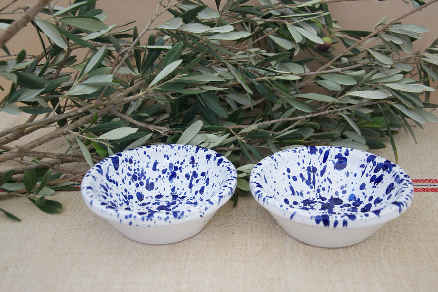 Set of Two Medium Serving Bowls, Blue