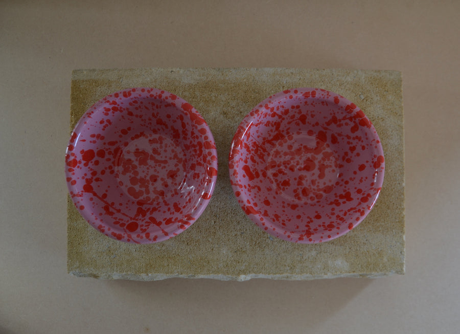 Set of Two Small Ceramic Serving Bowls, Arrabbiata