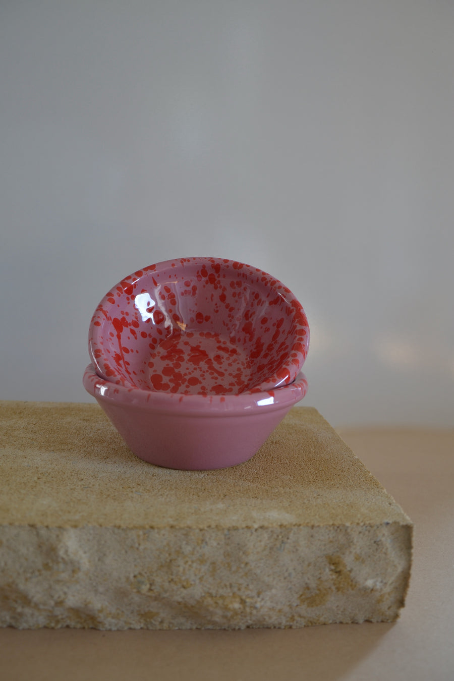 Set of Two Small Ceramic Serving Bowls, Arrabbiata