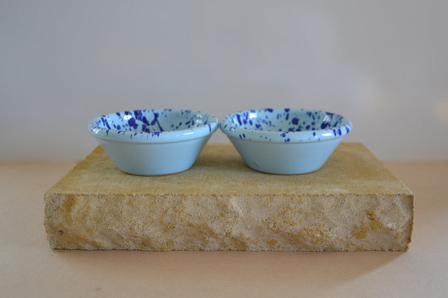 Set of Two Small Ceramic Serving Bowls, Oceano