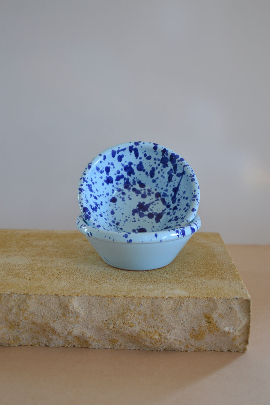 Set of Two Small Ceramic Serving Bowls, Oceano