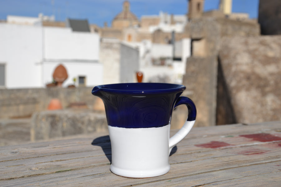 Bottega_Terra_Small_Bicolore_Water_Jug_Blue_1
