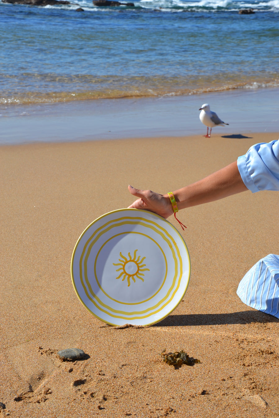 Yellow Sun Dinner Plate