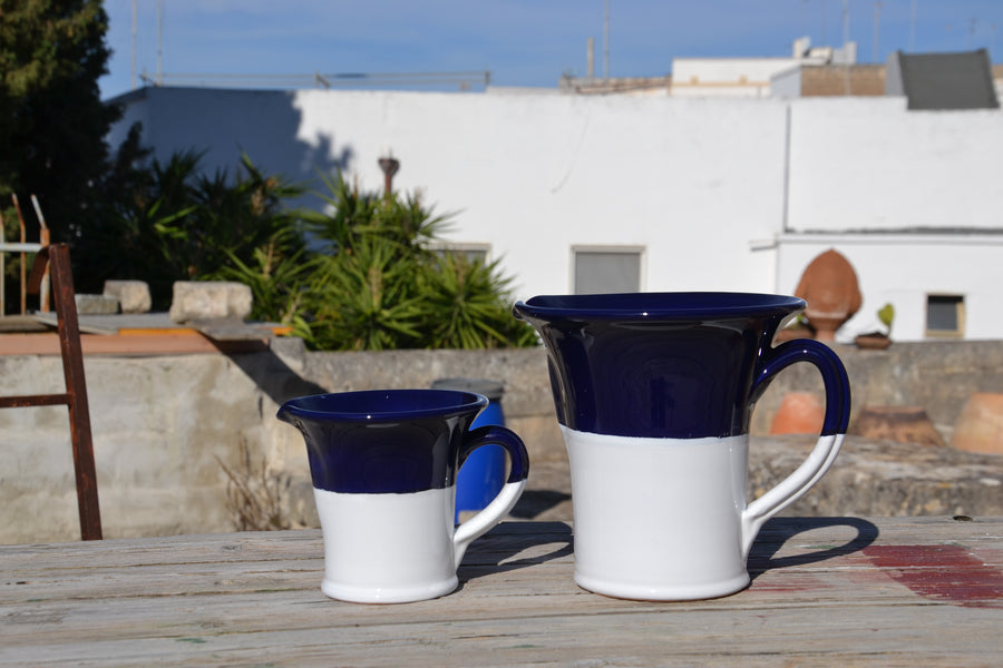 Bottega_Terra_large_and_small_Bicolore_Water_Jug_Blue_2