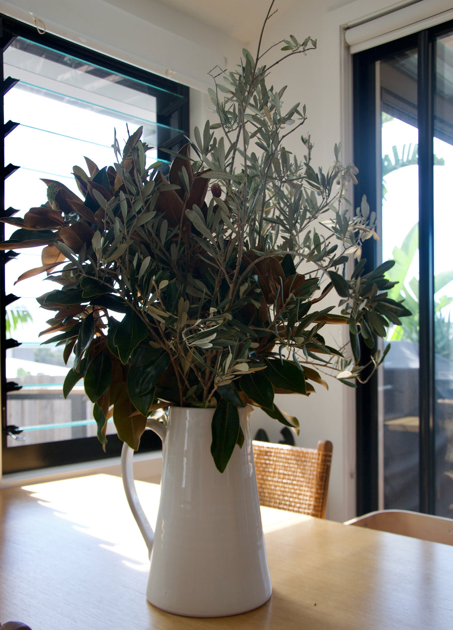 Extra Large Water Jug, White