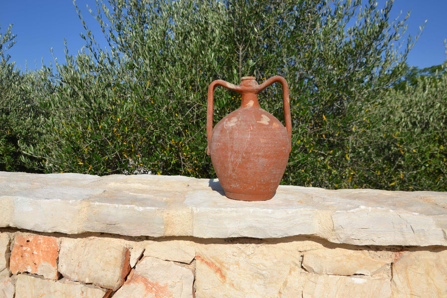 ANTIQUE TERRACOTTA ITALIAN AMPHORA