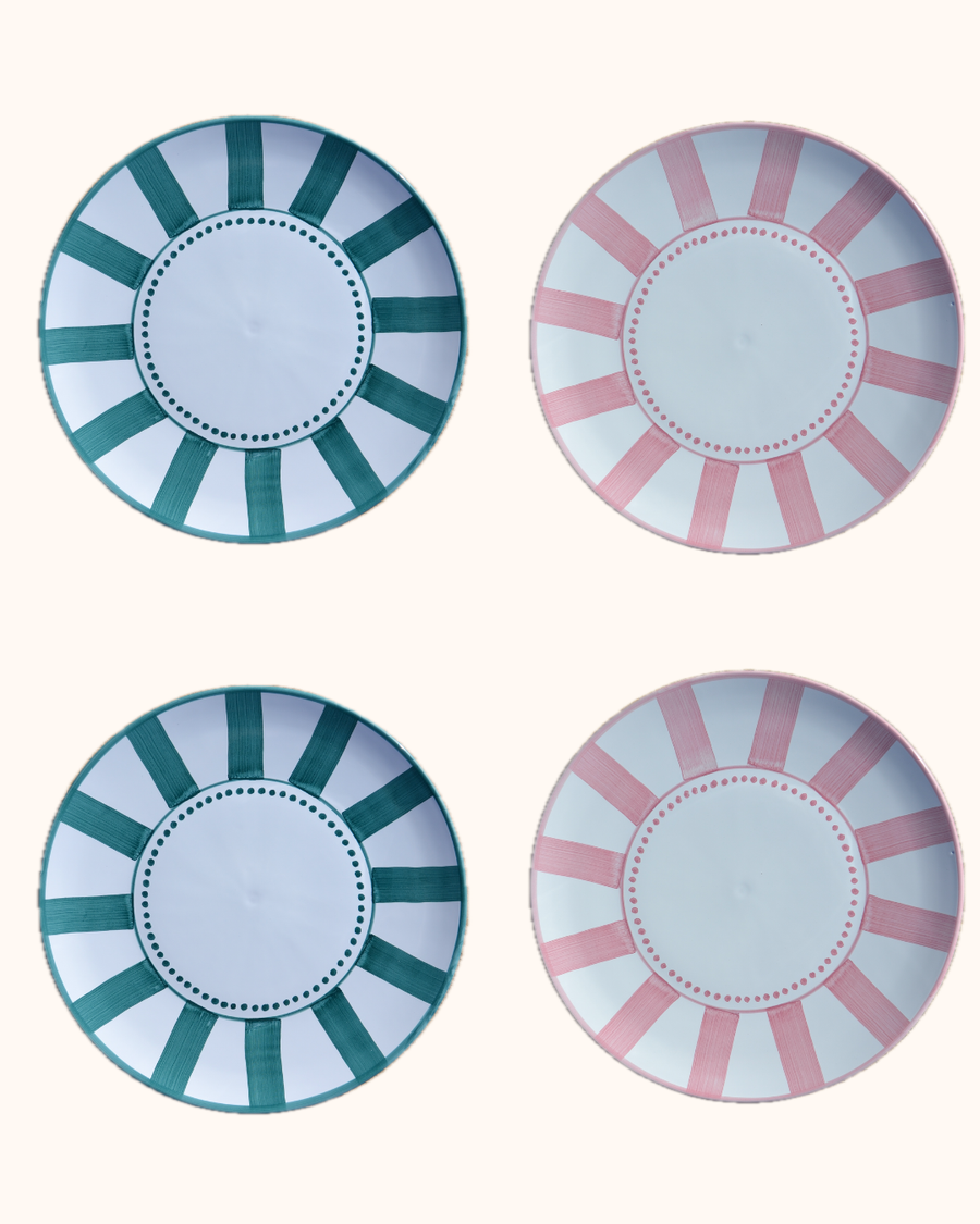 Stripes Dinner Plates - Set of Four