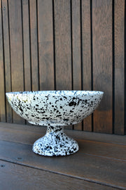 Footed Fruit Bowl, Black