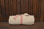 VINTAGE GRAIN SACK BOLSTER CUSHION 50x20 cm