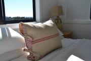 VINTAGE GRAIN SACK CUSHION 63 x 50 cm