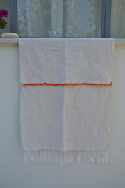 Organic handmade vintage Italian tea towel sourced in Puglia