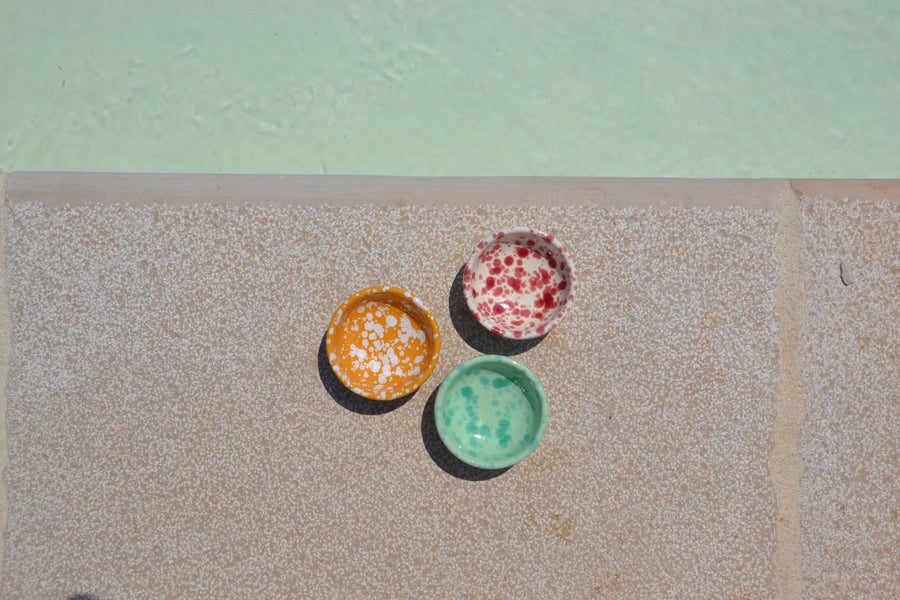 Ceramic Dipping Bowls, Set of 3
