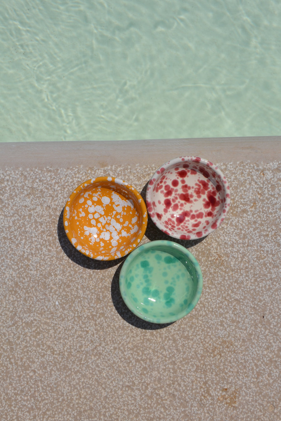 Ceramic Dipping Bowls, Set of 3