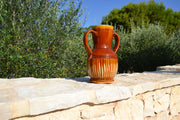 RARE 19TH CENTURY ITALIAN BROWN STRIPED VASE