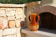 RARE 19TH CENTURY ITALIAN BROWN STRIPED VASE