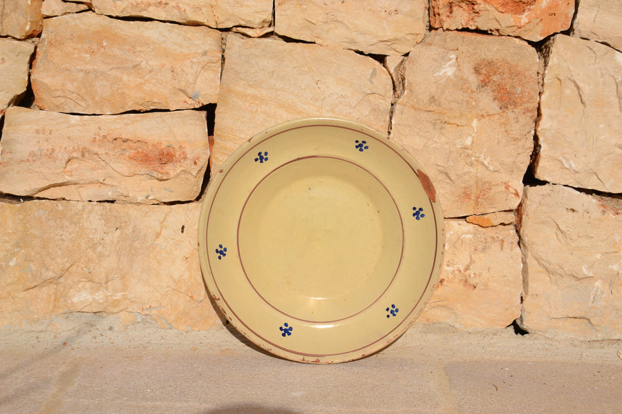 SET OF TWO 19TH CENTURY ITALIAN PLATES, Righe & Stelle