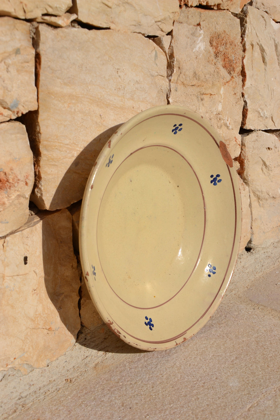 SET OF TWO 19TH CENTURY ITALIAN PLATES, Righe & Stelle